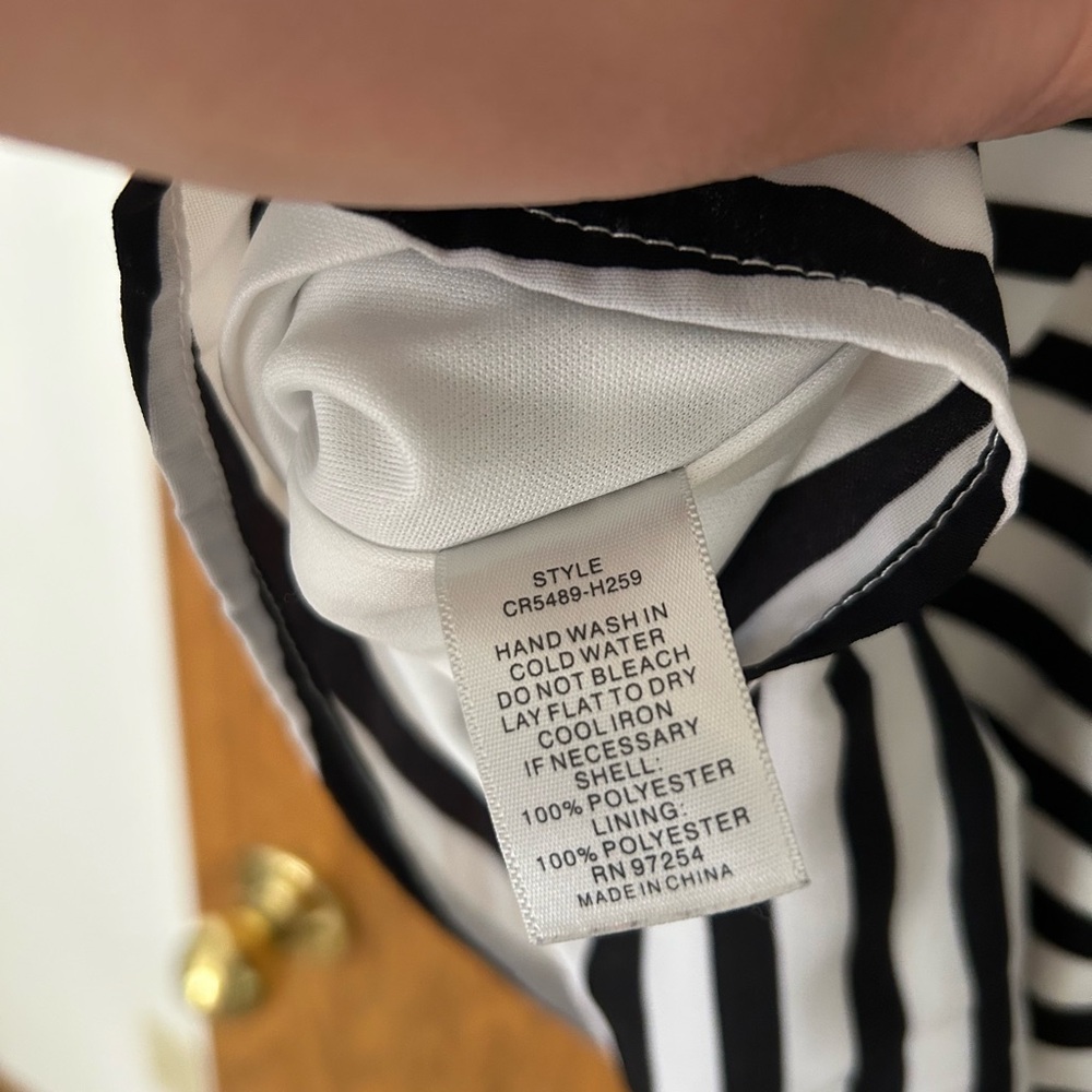 One Clothing Black and White Sleeveless Sundress - Picture 5 of 7